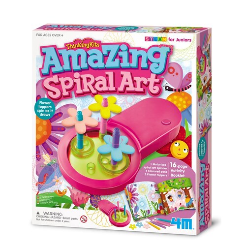 4M ThinkingKits Amazing Spiral Art Kids Activity Booklet 5y+