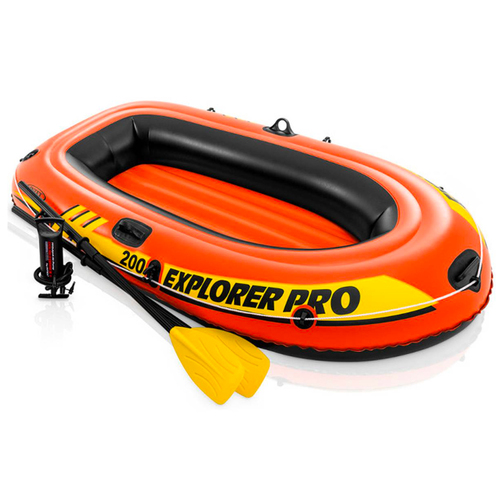 Intex 1.96m Explorer PRO 200 Boat Set w/ Pump 6+