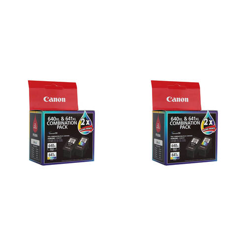 2PK Canon Pixma PG640 + CL641 XL Ink Cartridge Twin Pack