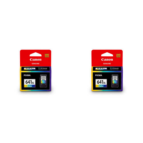 2PK Canon Pixma CL641XL Colour Ink Cartridge 400 Page Yield CMY