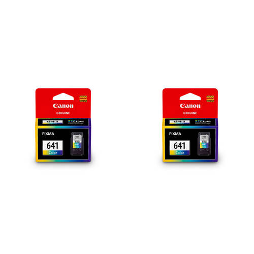 2PK Canon Pixma CL641 Colour Ink Cartridge 180 Page Yield CMY