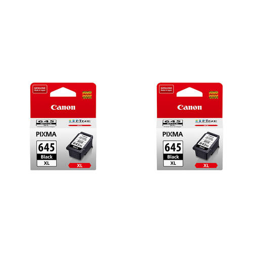 2PK Canon Pixma PG645XL Ink Cartridge 400 Page Yield - Black
