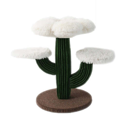 Catio 3-Level Blooming Flower Cat Tree Scratcher Post
