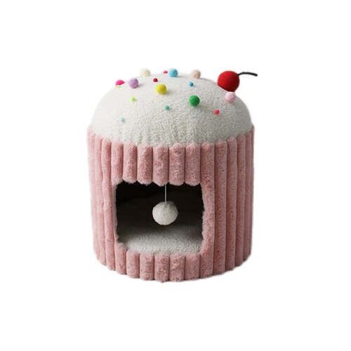 Catio Cupcake Pet/Cat Sleeping House Cave Bed - Pink