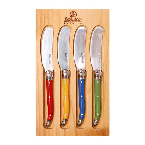 Laguiole Elite Pate/Soft Cheese Knife Set Dinner Accessory Multicoloured