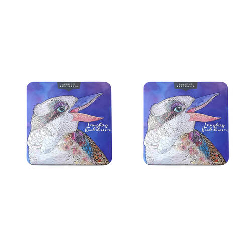 2PK Banksia Red Kookaburra Decorative Tin w/Lemon Myrtle Butter Finger Biscuits 150g
