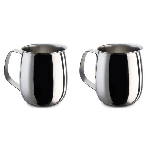 2PK Pezzetti 9 Cup Milk Pot Stainless Steel Frothing/Serving Coffee & Tea Accessory