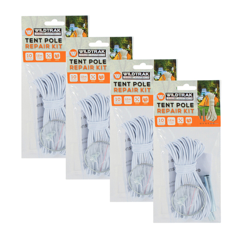 4PK Wildtrak Tent Pole Repair Kit Camping Accessories/Equipment