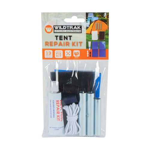 13pc Wildtrak Tent Repair Kit Outdoor Camping Tools