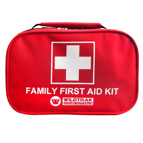 80pc Wildtrak Family First Aid Kit Travel Bandage/Gloves/Swabs/Bag