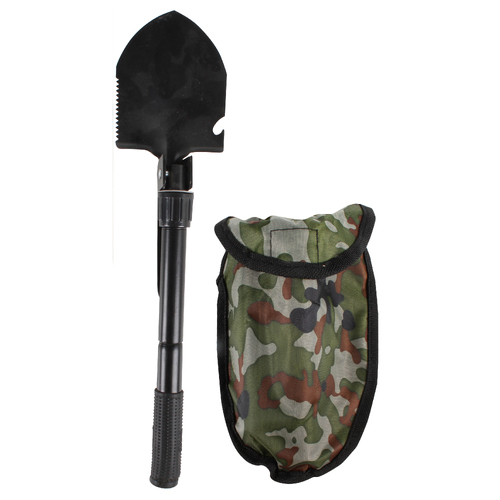 Wildtrak 30x10cm Multipurpose Camp Tool Shovel w/ Pick/Compass - Black