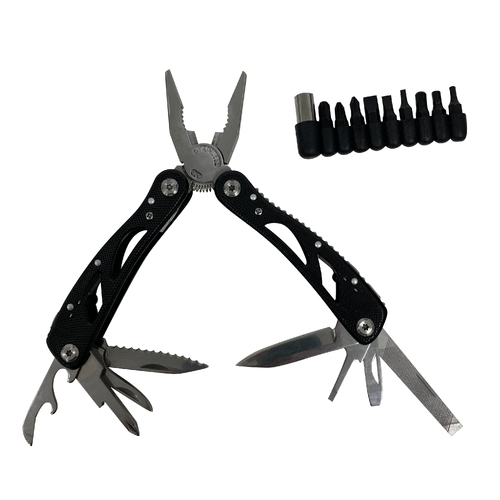 Wildtrak 25-in-1 Aluminium Multi-Tool Pliers - Black