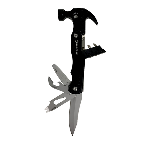 Wildtrak 14-in-1 Aluminium Multi-Tool w/ Hammer - Black