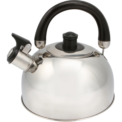 Wildtrak 2L Stainless Steel Whistling Kettle - Silver