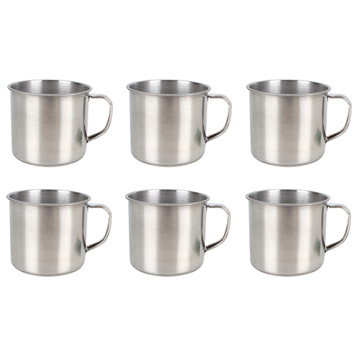 6PK Wildtrak Camping Mug Stainless Steel 350Ml Outdoor Camping