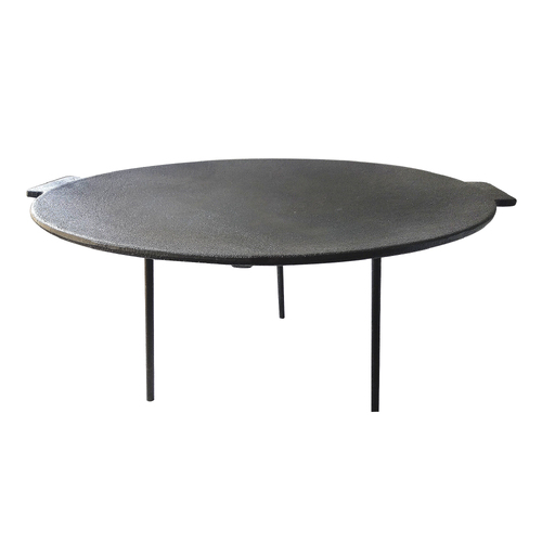 Wildtrak 45cm Cast Iron Camp Fire Grill Pan - Black