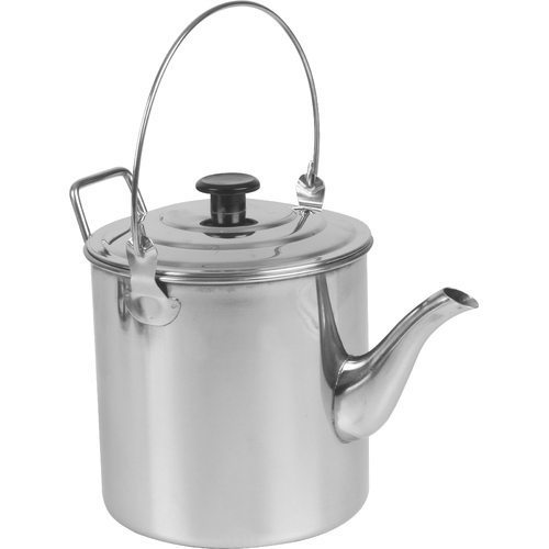 Wildtrak 1800ml Stainless Steel Billy Teapot - Silver