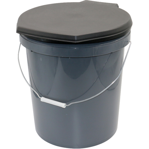 Wildtrak 20L Travel Toilet Bucket w/ Lid/Seat - Grey
