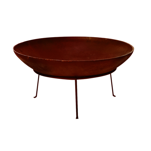 Wildtrak 40cm Outdoor/Garden Steel Fire Pit - Brown