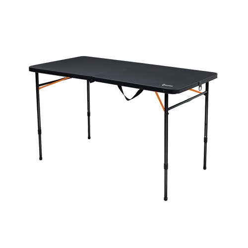Wildtrak Table Bi Fold Black Outdoor Camping/Hiking 122cm Black