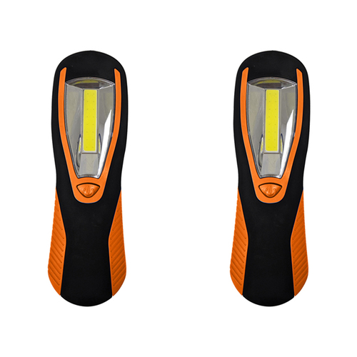 2x Wildtrak Magnet/Hook LED Light Outdoor Camping - Orange/Black
