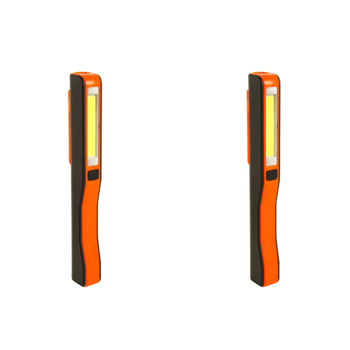 2x Wildtrak 2-Function 8cm LED Light w/ Batteries - Orange/Black