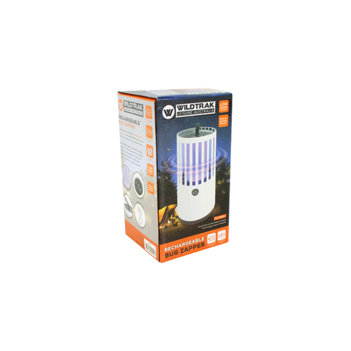 Wildtrak 19x9cm Mosquito Lamp Rechargeable Bug Zapper - White