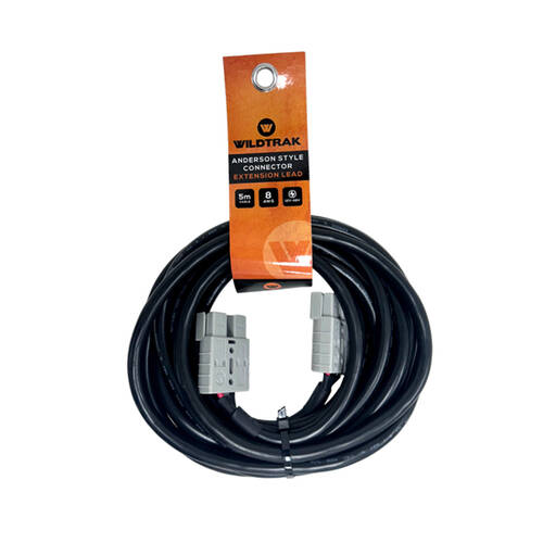 Wildtrak 50A Anderson Style Connector Extension Lead Heavy Duty 5m Black