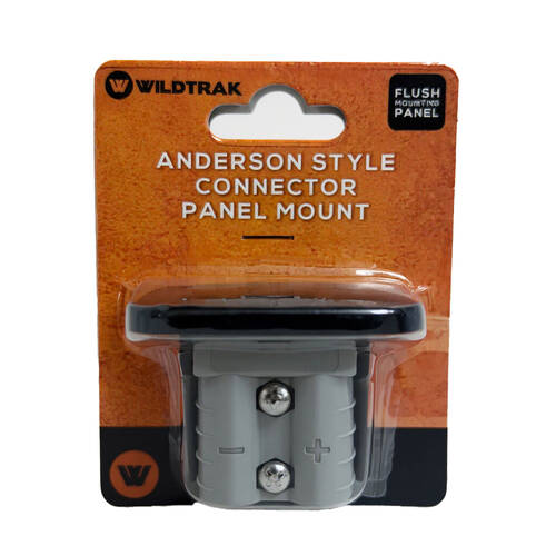 Wildtrak 50A Anderson Style Connector Flush Mounting Panel Grey