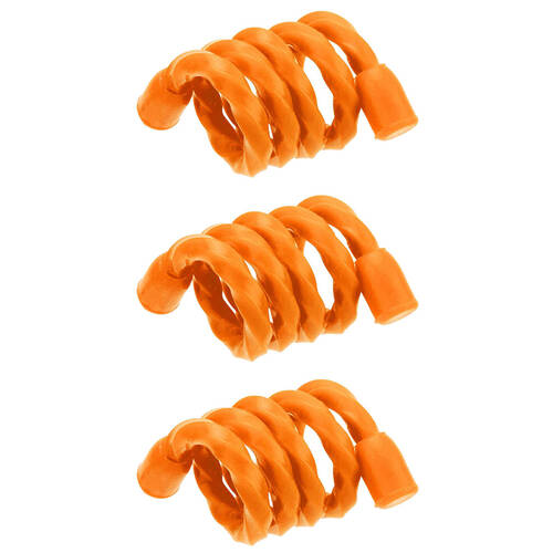 3PK Wildtrak Silicone Reusable Tie Indoor/Outdoor 90cm Orange