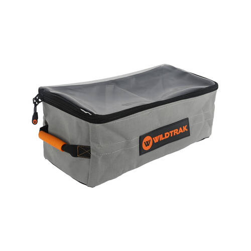 Wildtrak Explorer Clear Top Storage Bag With Divider 45x20x19cm Grey