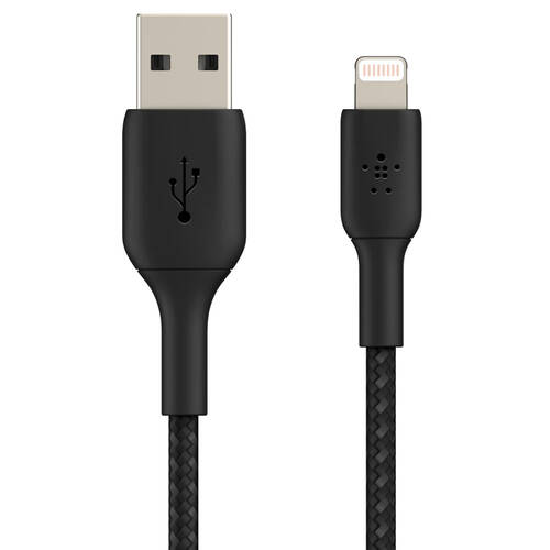 Belkin 15cm Lightning USB-A Cable - Black