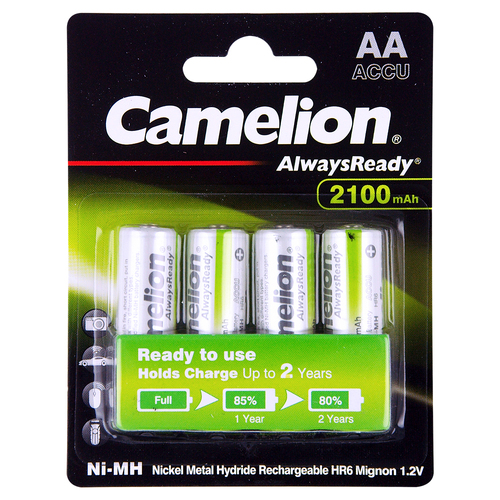 4pc Camelion Ni-Mh AA 1.2V 2100Mah