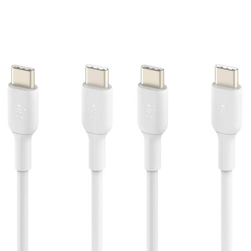 2PK Belkin USB-C to USB-C 1M Cable - White