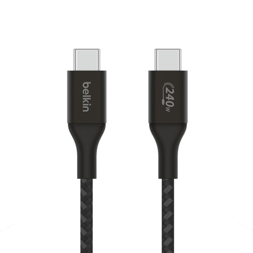 Belkin BoostCharge 1M USB-C To USB-C Braided Cable 240W - Black