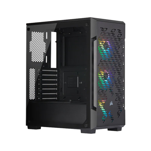 Corsair iCUE 220T RGB Mid Tower ATX//Mini-ITX Case for Gaming PC - Black
