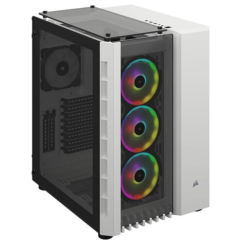 Corsair Crystal Series 680X RGB ATX Tempered Glass Smart Case for PC - White