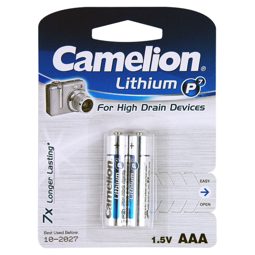 2pc Camelion Lithium AAA 1.5V 1100Mah