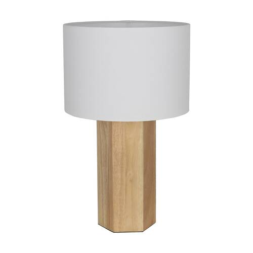NF-Living Raylo Modern Hexagonal Bedside/Desk Table Lamp 26x43cm