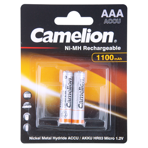2pc Camelion Ni-Mh AAA 1.2V 1100Mah