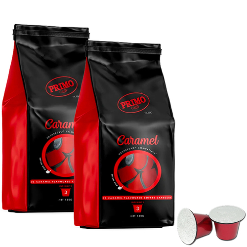 50pc Primo Cafe Caramel Coffee Capsules for Nespresso Machine