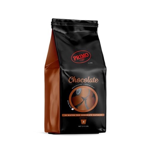 25PK Primo Caffe Gluten Free Chocolate Capsulesfor Nespresso Machine