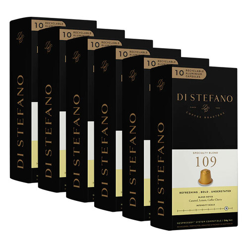 60pc Di Stefano 54g Coffee Capsules Speciality Blend 109