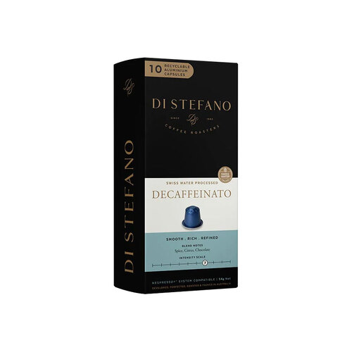 10pc Di Stefano 54g Decaf Coffee Capsules/Pod Decaffeinato