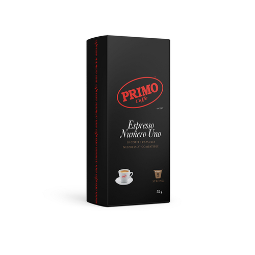 10pc Primo Caffe 56g Espresso Numero Uno Hermetic Coffee Capsules for Nespresso Machine