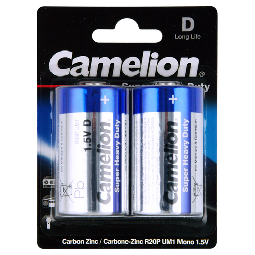 2pc Camelion Super Heavy Duty D