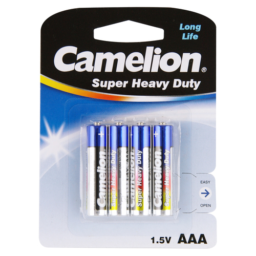 4pc Camelion Super Heavy Duty AAA