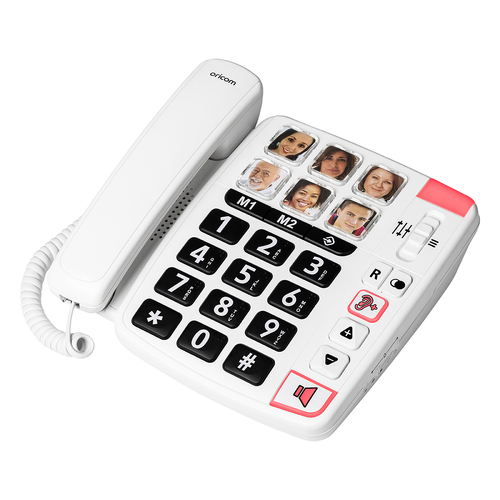 Oricom CARE80S Amplified Big Button Corded Picture Dialling Phone NBN Comp