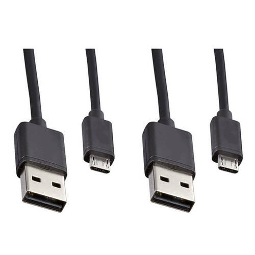 2PK 0.7m USB Male to Micro USB Cable