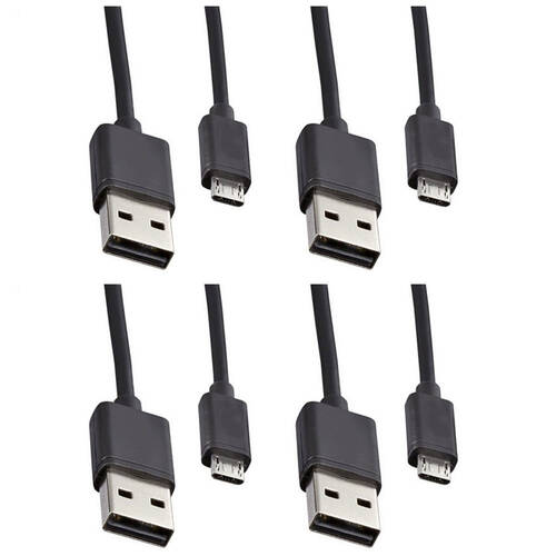 4PK 0.7m USB Male to Micro USB Cable